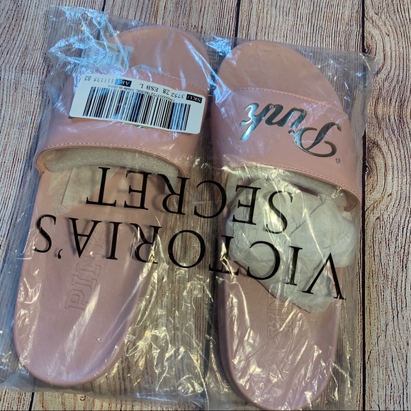 ❌SOLD❌🆕Victoria Secret PINK Chalk Rose Slide - Picture 6 of 7